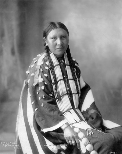Alice Lone Bear, Sioux by Frank Albert Rinehart